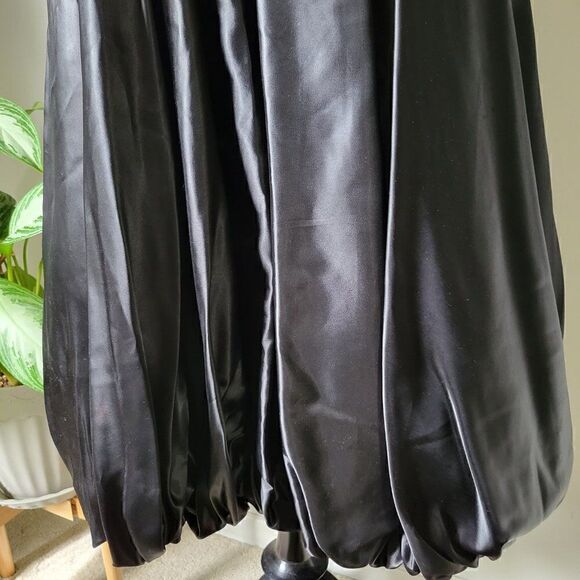 VINTAGE BLACK BEADED COCKTAIL FORMAL DRESS BEST FITS SMALL - Picture 11 of 16